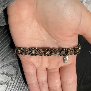 Vintage Cookie Lee- Vietnam Bronze and Silver Bracelet